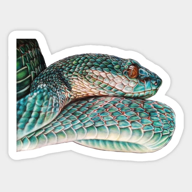 Viper Sticker by Prettielilpixie